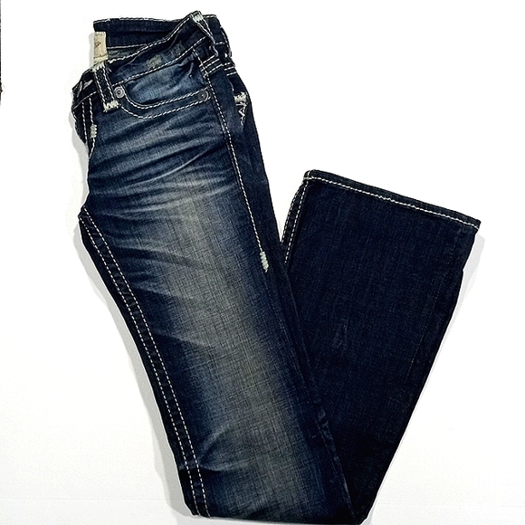 BIG STAR SWEET ULTRA LOW RISE FLARE Y2K Fab - Picture 7 of 8